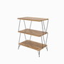 Hanah Home Mesa Lateral de Pino Moderna Industrial 46x76x30 cm Tablero de Partículas Melamina 18mm